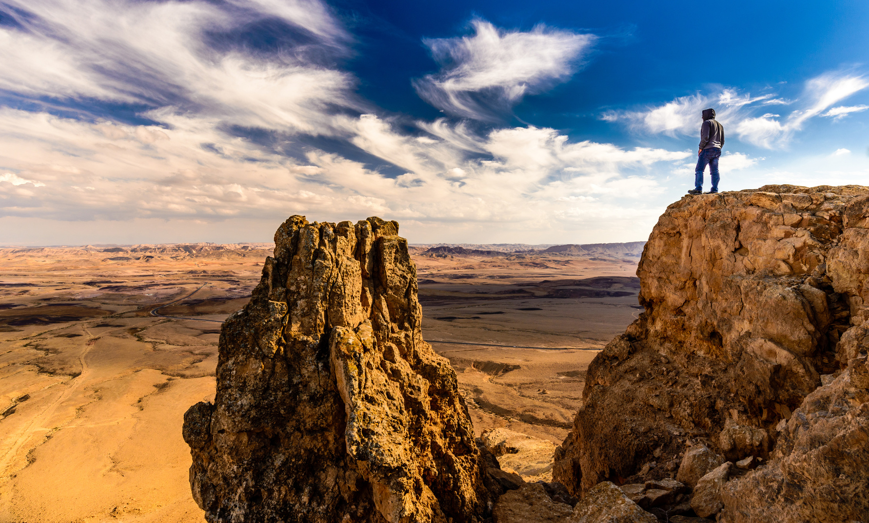 Man in a desert